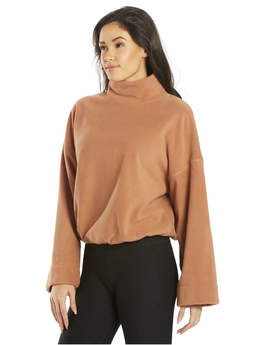 Beyond Yoga Camel Turtleneck Pullover Sweater